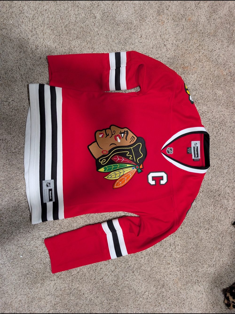 Chicago Blackhawks Red Home Jersey with Captain 'C' #19 Toews